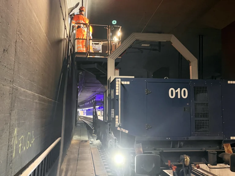 Instandsetzung einer Tunnelwand mit Stabanoden